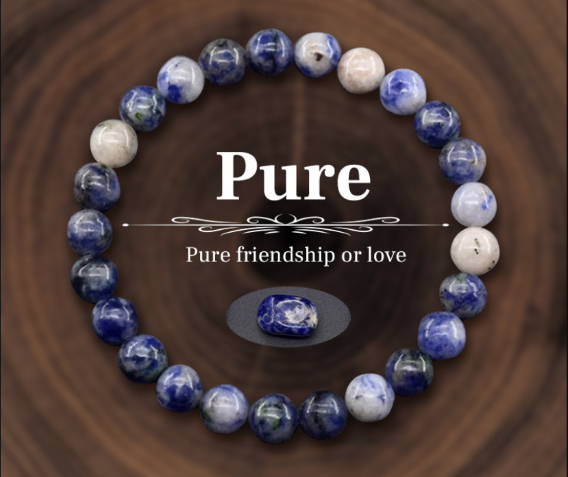 Natural Crystal and Agate Bracelet