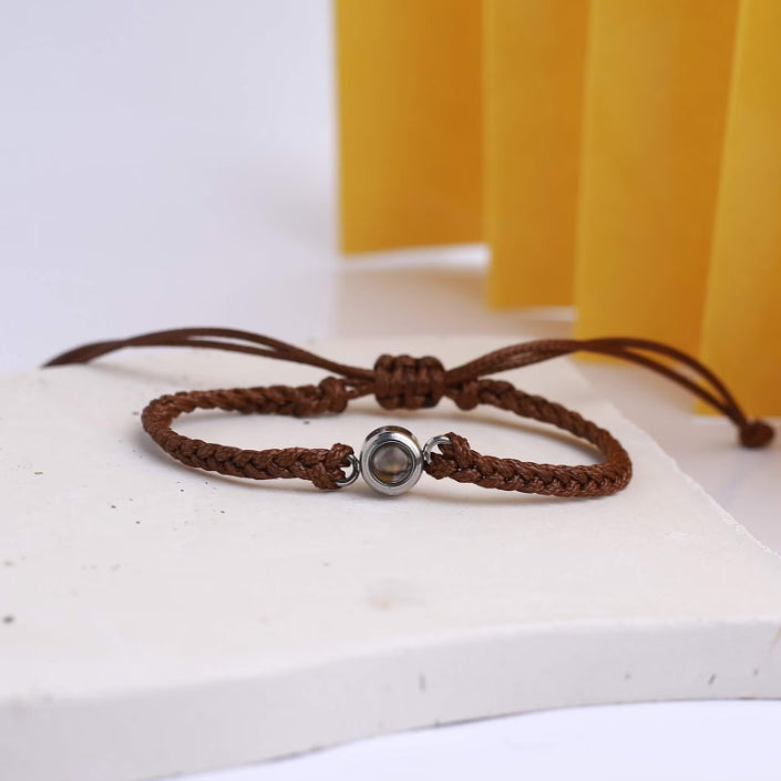 Personalized Circle Photo Bracelet