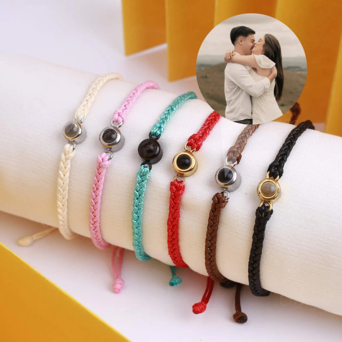 Personalized Circle Photo Bracelet