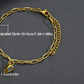 Heart-shaped magnetic couple bracelet