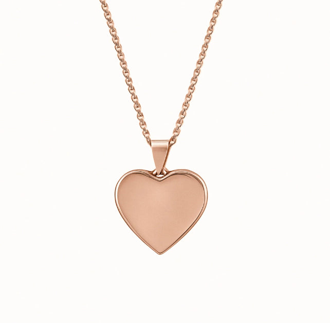 Hand-Engraved Custom Pendant Necklace - Personalized Handwriting or Design - 18K Gold Plated Stainless Steel Chain