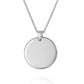 Hand-Engraved Custom Pendant Necklace - Personalized Handwriting or Design - 18K Gold Plated Stainless Steel Chain