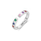 Personalized Text Birthstone Rings
