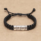 Personalized Braided Rope Bracelet with Stainless Steel Bead