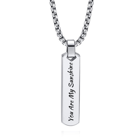 Personalized Bar Necklace