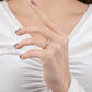 Custom text with birthstone ring