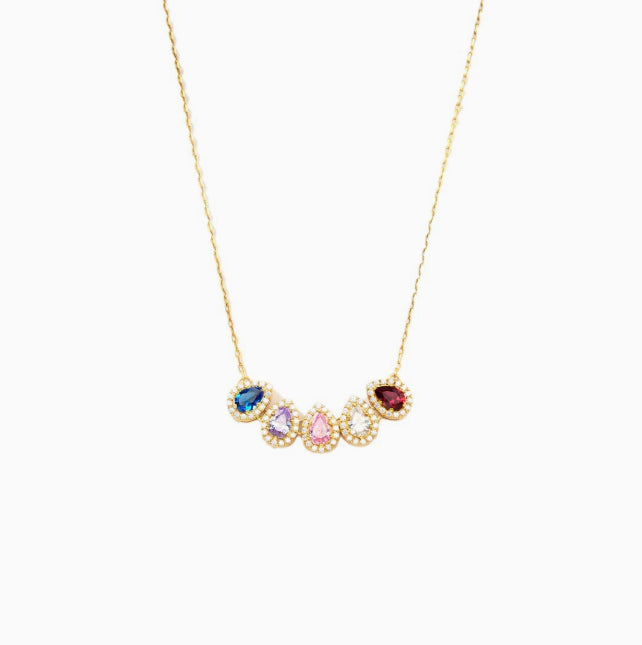 Personalized Family Birthstone Necklace