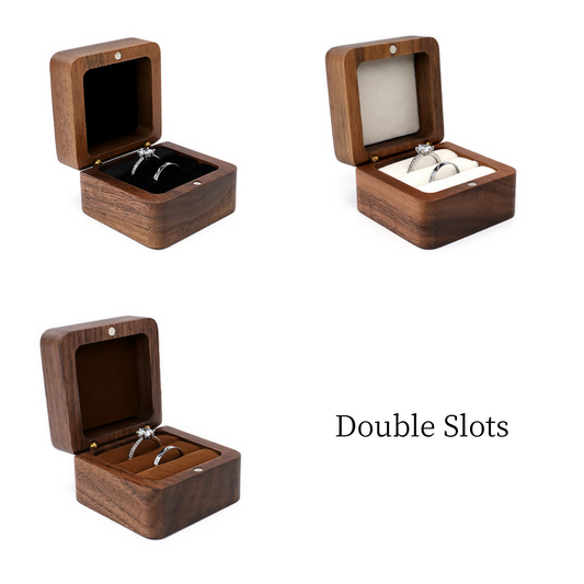 Custom Engraved Walnut Ring Box