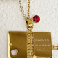Personalized book necklace