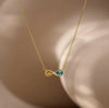 Infinity Birthstone Necklace, Dainty Infinity Heart Jewelry, Two Birthstone Necklace, Symbol of Love Jewelry