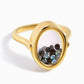 Oval Colored Diamond Adjustable Ring