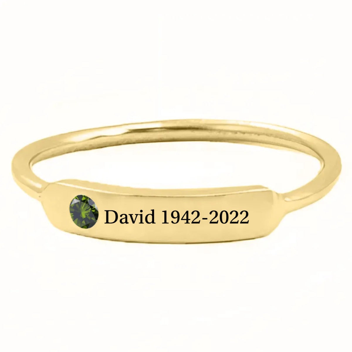 Personalized Birthstone Ring