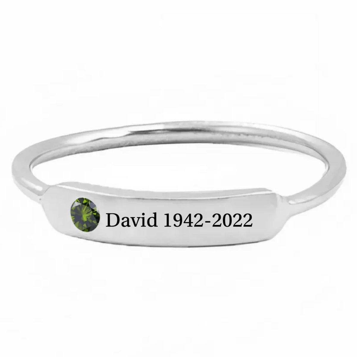 Personalized Birthstone Ring