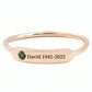 Personalized Birthstone Ring