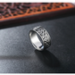 Retro punk rock titanium steel ring