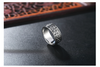 Retro punk rock titanium steel ring