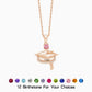 Custom Graduation Birthstone Necklace