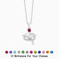 Custom Graduation Birthstone Necklace