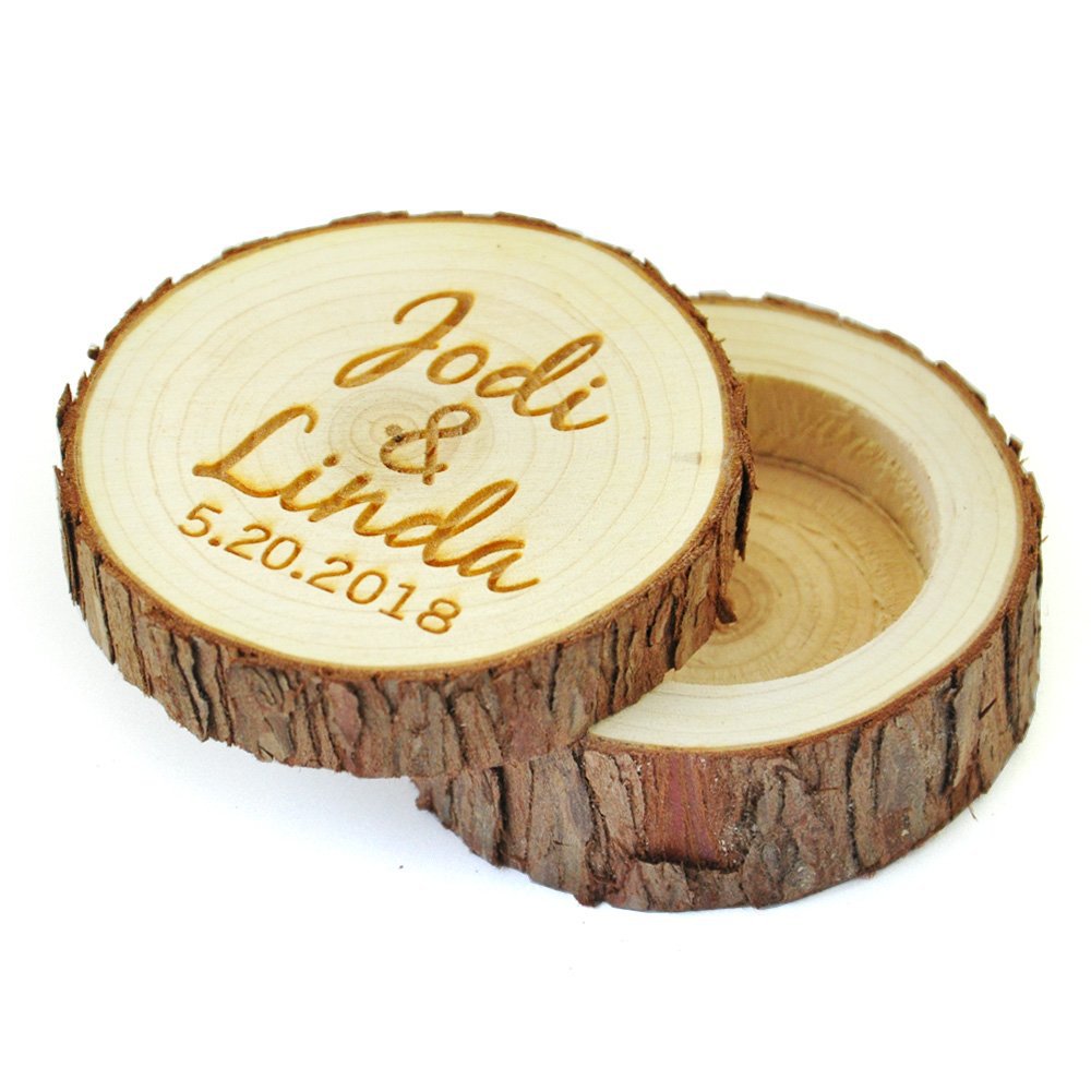 Personalized Wooden Ring Holder